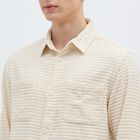 Men's Rich Eggshell White Classic Casual Shirt, Off White, small image number null