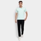Men's Collared Half Sleeves T-Shirt, Light Green, small image number null