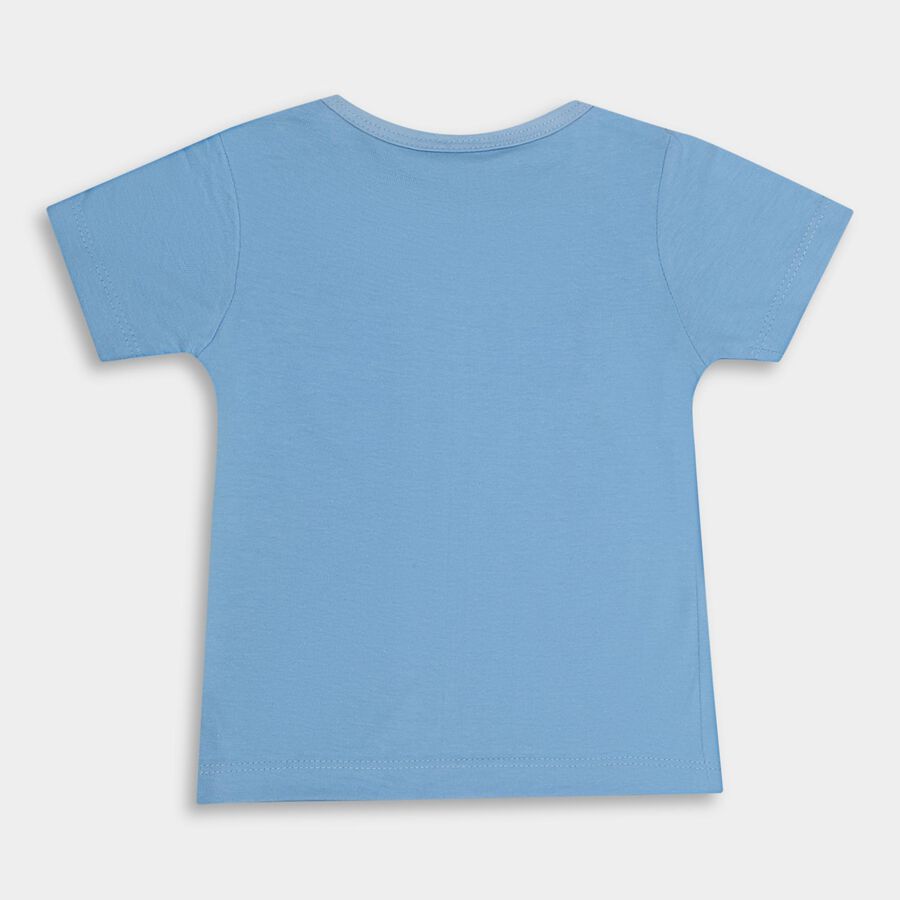 Infants' 100% Cotton T-Shirt , मध्यम नीला, large image number null
