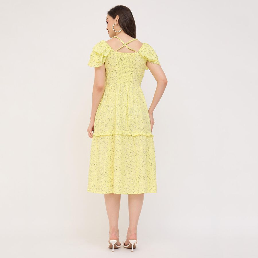 Ladies' Dress, पीला, large image number null