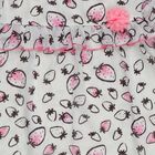Girls White Round Neck Casual Printed T-Shirt, White, small
