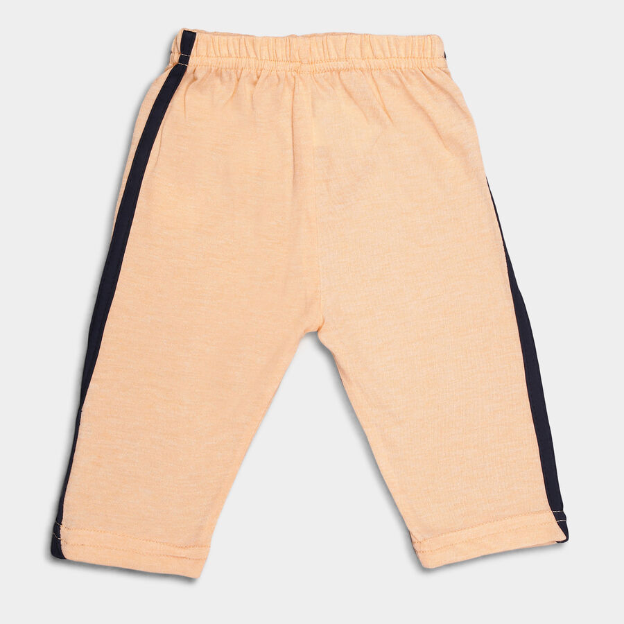 Infants Solid Elasticated Pyjama, Orange, large image number null