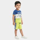 Boys' Mint Green 100% Cotton Round Neck Graphic Print Baba Suit, Light Green, small
