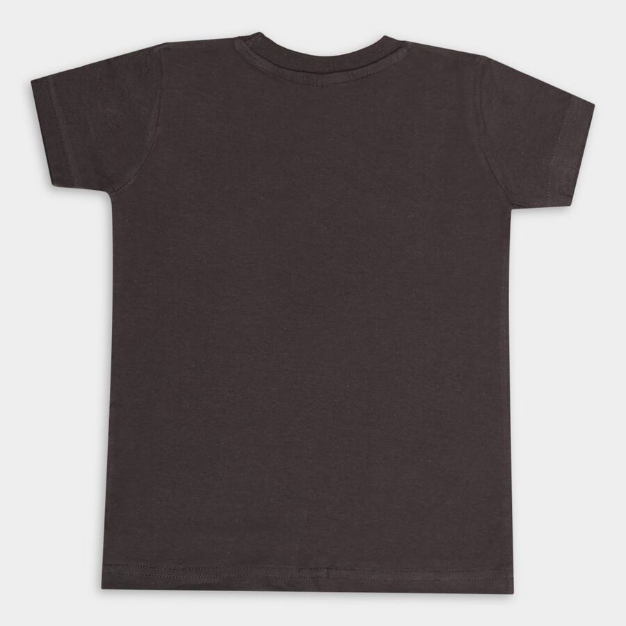 Boys Cotton T-Shirt, Dark Grey, large image number null
