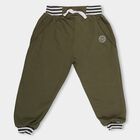 Infants' Olive Jogger Fit Rib Waist Pyjama, ओलिव, small image number null