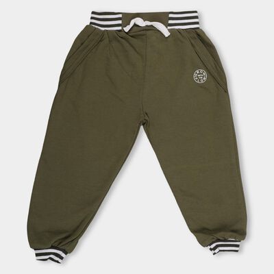 Infants' Olive Jogger Fit Rib Waist Pyjama