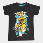 Boys Cotton T-Shirt, Black, small image number null
