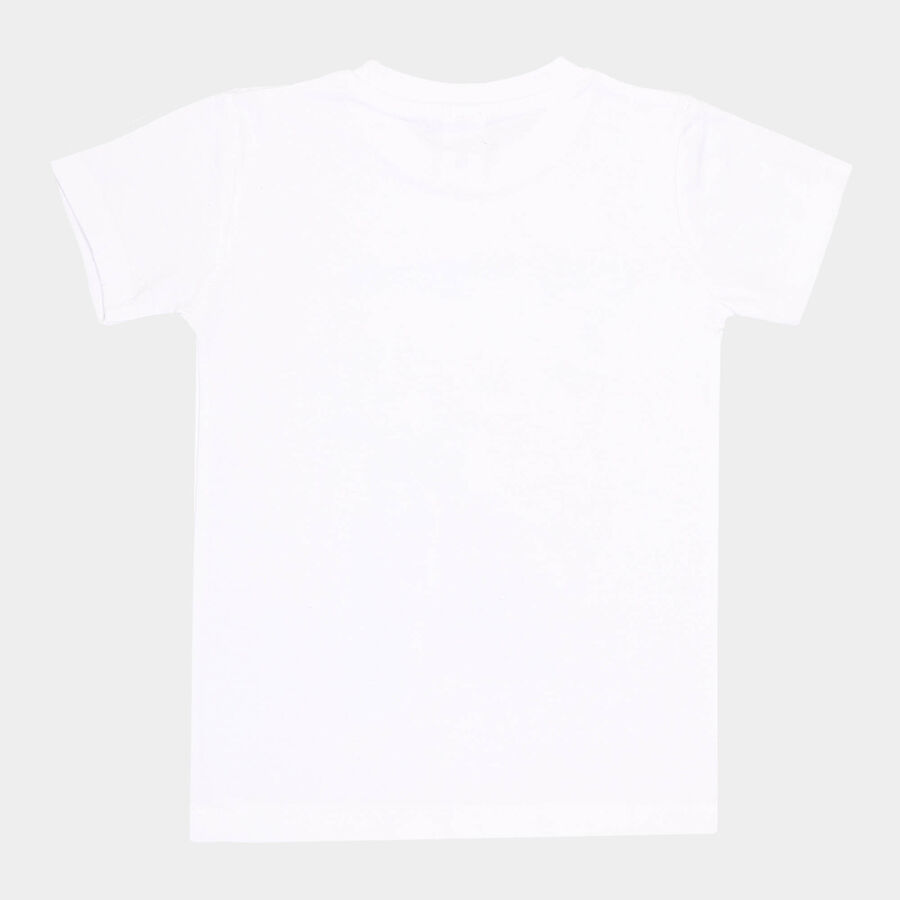 कॉटन टी-शर्ट, सफ़ेद, large image number null
