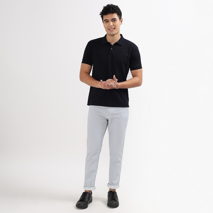 Men's Collared Half Sleeves T-Shirt, नेवी ब्लू, large image number null