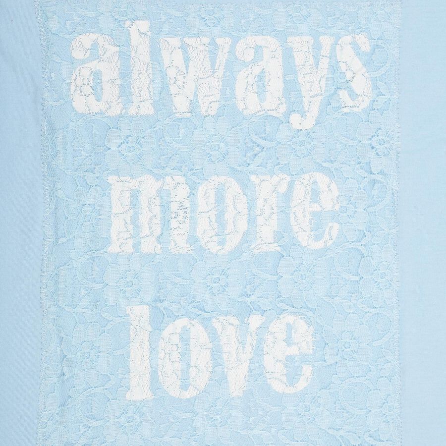 Girls' 100% Cotton T-Shirt, Light Blue, large image number null