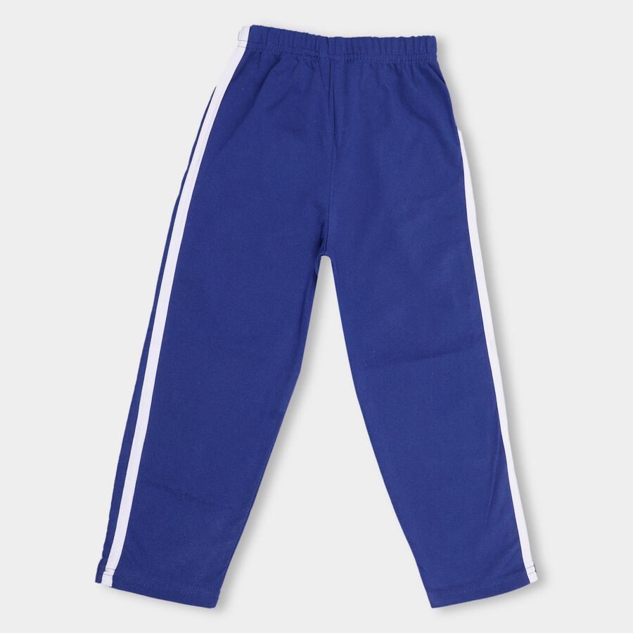 Boys' Royal Blue Dinosaur Printed Cotton Blend Pyjama, Royal Blue, large image number null
