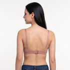 Women's Brown Cotton Blend Regular Bralette Bra, भूरा, small