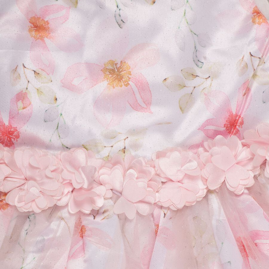Girls' Frock , हल्का गुलाबी, large image number null