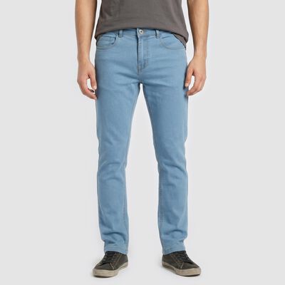 Men's Light Blue Slim Fit Clean Look Jeans