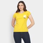 Ladies' Round Neck T-Shirt, Mustard, small image number null