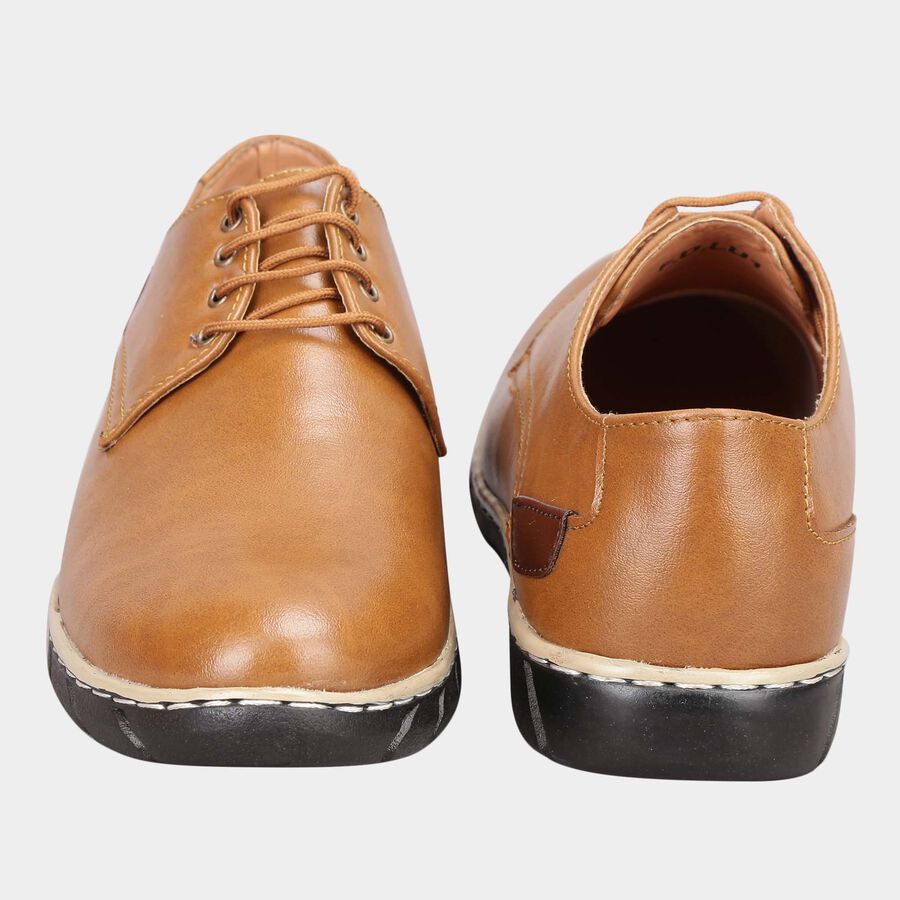 Men Lace-Ups Casual Shoes, Brown, large image number null