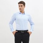 Men's Light Blue Classic Formal Shirt, हल्का नीला, small