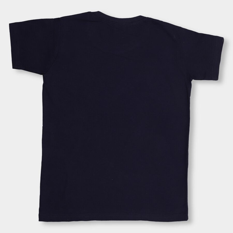 Boys' Half Sleeves T-Shirt , नेवी ब्लू, large image number null