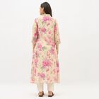 Women's Light Beige Floral Printed Ethnic Set, Purple, small image number null