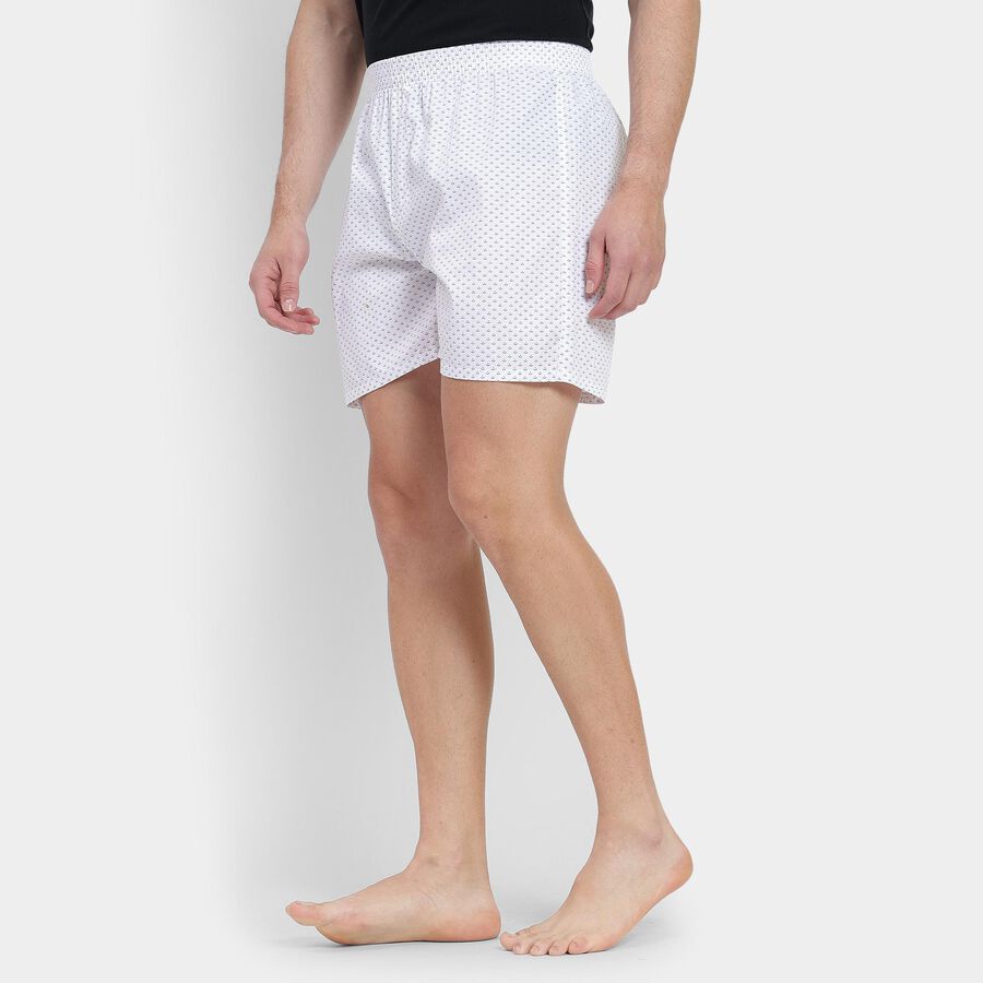 Men's 100% Cotton Boxers , सफ़ेद, large image number null
