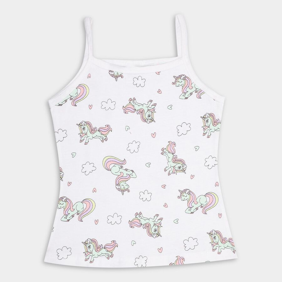 Girls' 100% Cotton Vest (Pack of 2), Lilac, large image number null