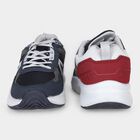 Men's Navy Blue Lace-Up Sneakers, Navy Blue, small