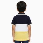 Boys Deep Midnight Navy Blue Cotton Crew Neck Casual Half Sleeve T-Shirt, नेवी ब्लू, small