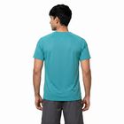 Men's Teal Crew Neck Regular Drifit T-Shirt, टील ब्लू, small