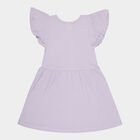 Girls Cotton Frock, Lilac, small image number null