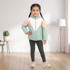 Girls' Mint Green Hooded Puffer Jacket, Light Green, small
