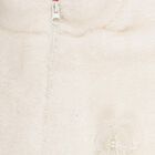 Girls' Rich Eggshell White High Neck Casual Sweatshirt, Off White, small image number null