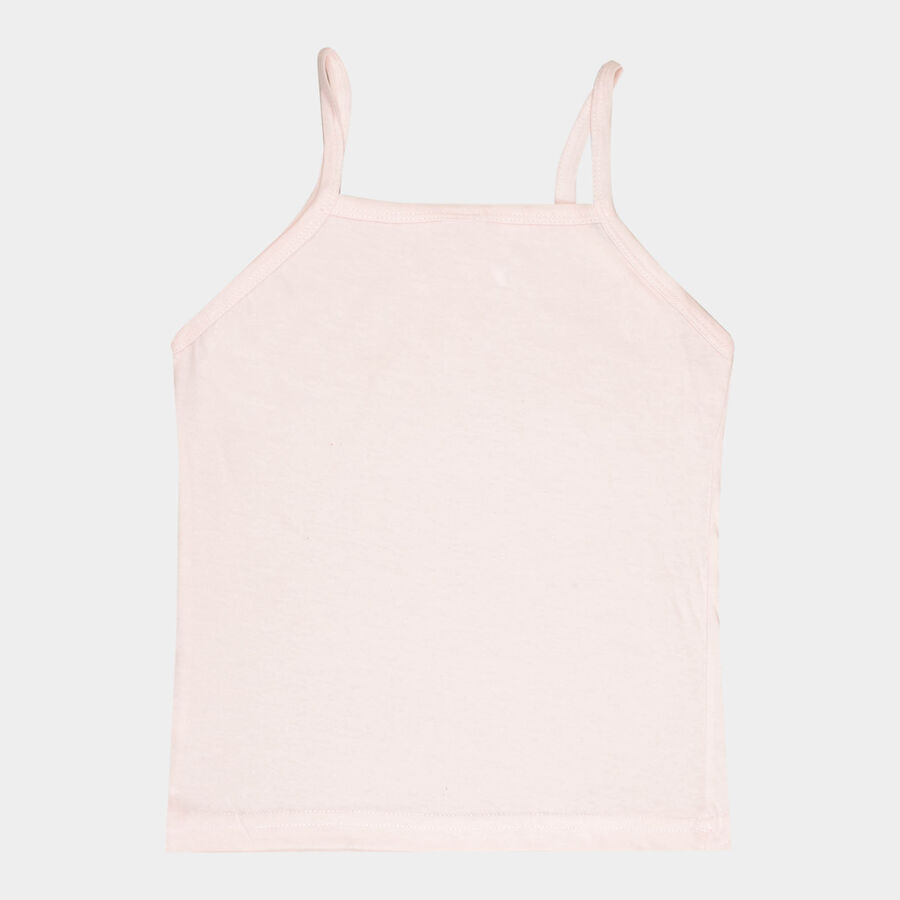 Girls Cotton Vest, Light Pink, large image number null