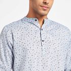 Printed Regular Kurta, Light Grey, small image number null