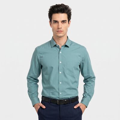 Men's Teal Formal Shirt
