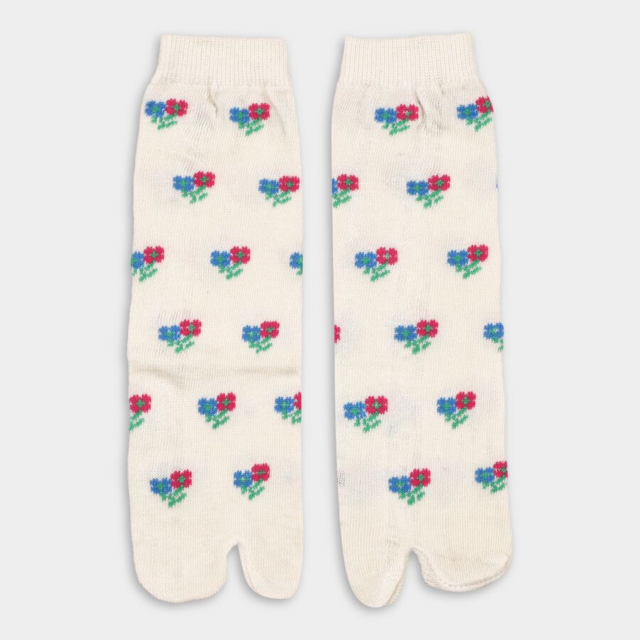 Ladies' Socks, ऑफ व्हाइट, large image number null