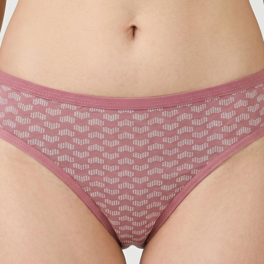 Women's Lilac Regular Fit Printed Panty, Lilac, large