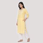 Ladies' Kurta, Yellow, small