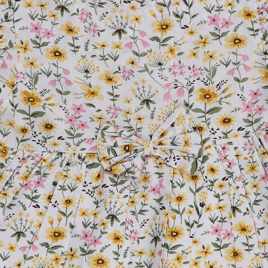 Girls' Frock, ऑफ व्हाइट, large image number null