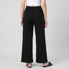 Women's Black Palazzos, काला, small