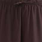 Women's Deep Chocolate Brown Balloon Fit Solid Harem Pants, Brown, small image number null
