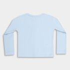 Infants' Light Blue Cotton V-Neck Casual T-Shirt, Light Blue, small image number null