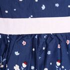 Infants Cotton Printed Frock, Navy Blue, small image number null