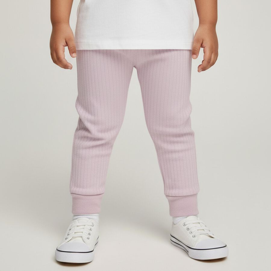 Girls Light Lavender Thermal Lower, Lilac, large image number null