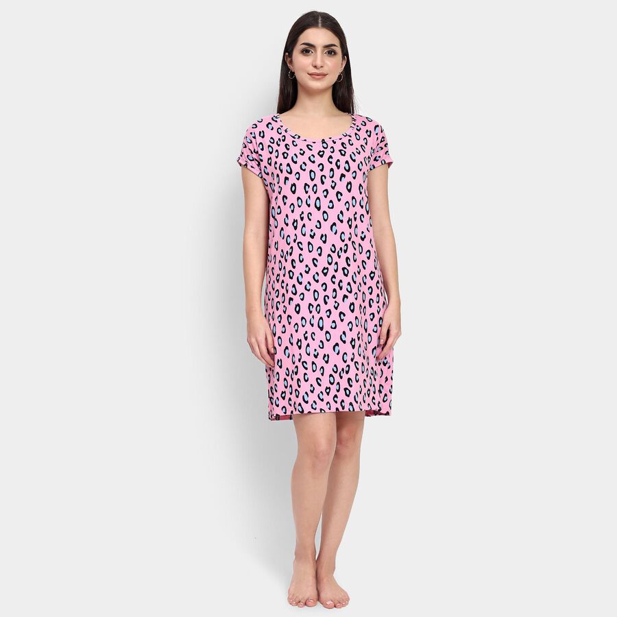 Ladies' Nighty , Light Pink, large image number null