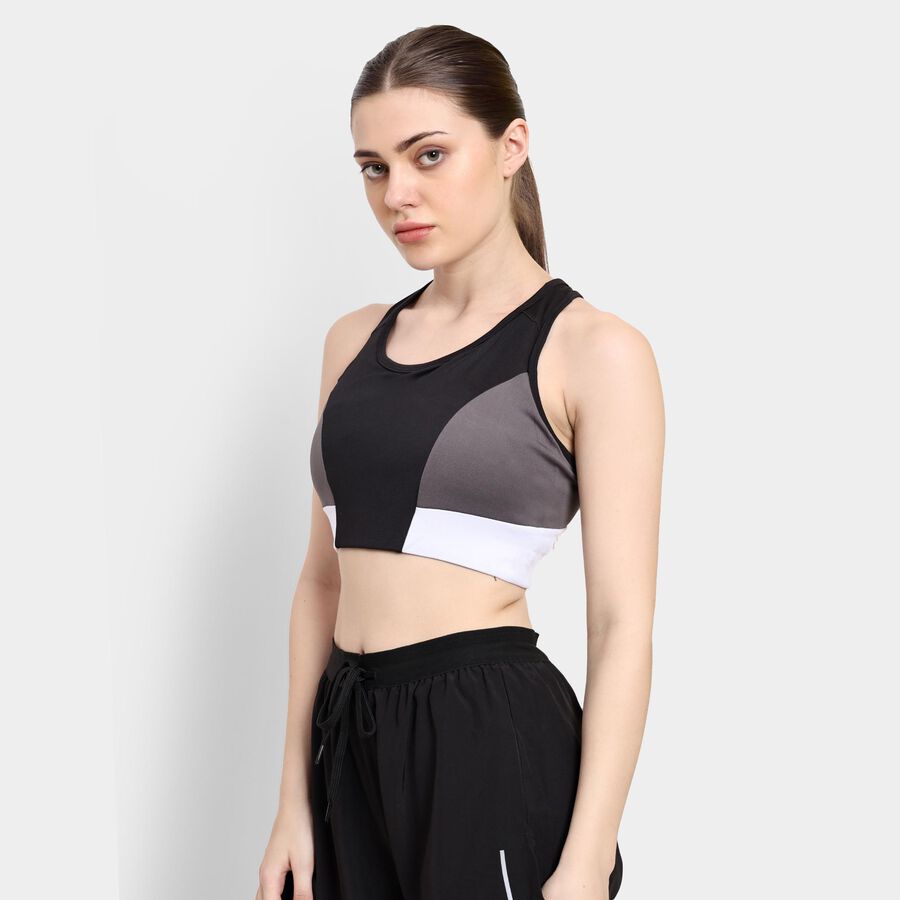 Ladies' Sports Bra , Black, large image number null