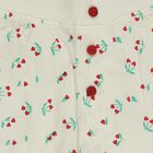 Girls' Off White Regular Fit Side Stripe Shorts, ऑफ व्हाइट, small