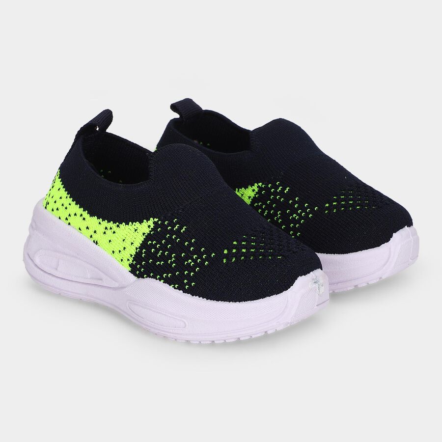 Boys' Navy Blue Slip-On Sneakers, Navy Blue, large