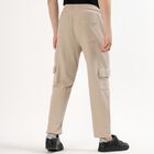 Men's Muted Beige Regular Fit Cargo Jogger, गहरा पीला, small image number null