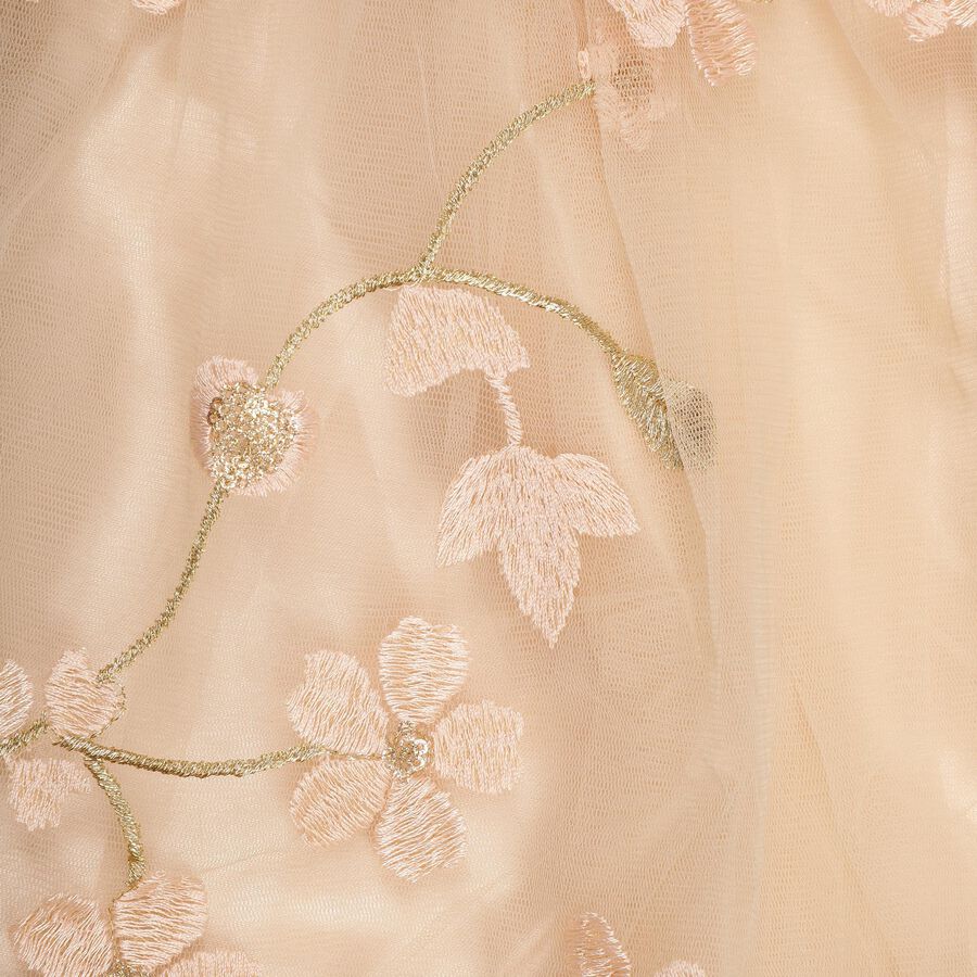Girls' Frock, Peach, large image number null