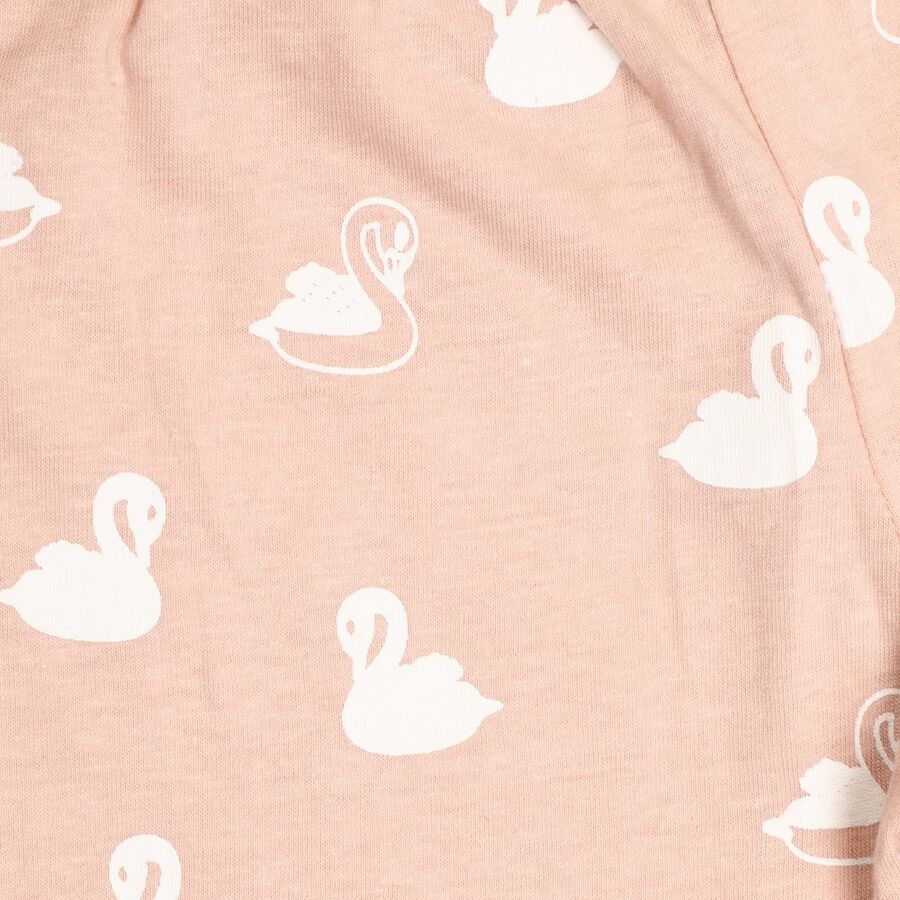 Infant Girl's Cotton Capri Set, Light Pink, large image number null